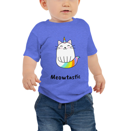 Meowtastic Baby Cat T-Shirt - Rainbow Unicorn Cat T-Shirt