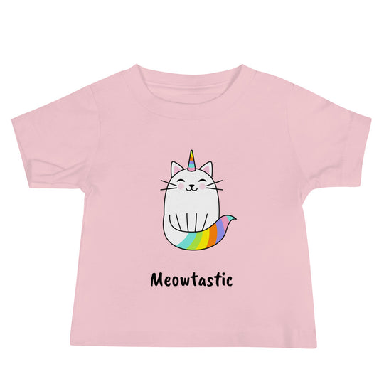 Meowtastic Baby Cat T-Shirt - Rainbow Unicorn Cat T-Shirt