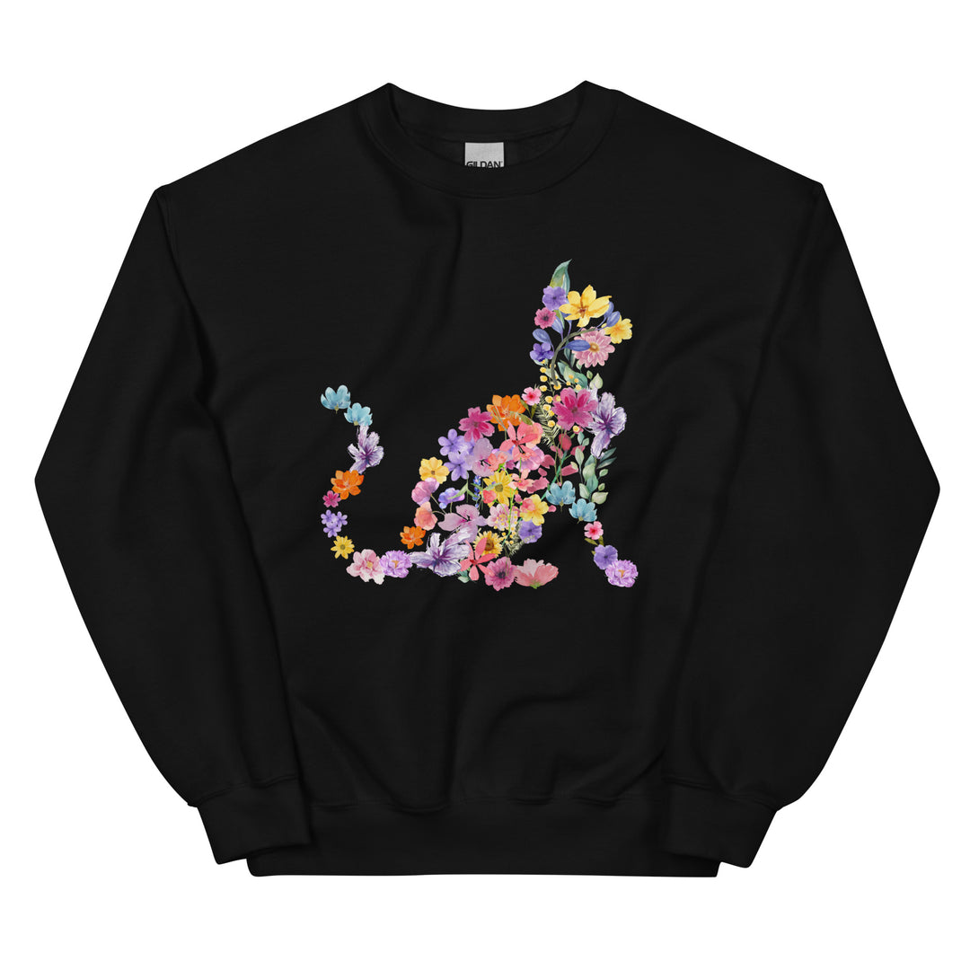 flower cat sweatshirt