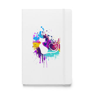 Cat Paint Splat Hardcover Bound Notebook Journal