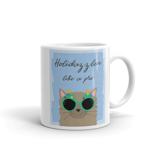 Holidazzlen Like A Pro Cat Mug