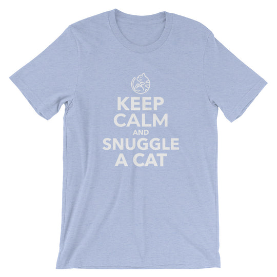 Keep Calm And Snuggle A Cat Short-Sleeve Unisex T-Shirt