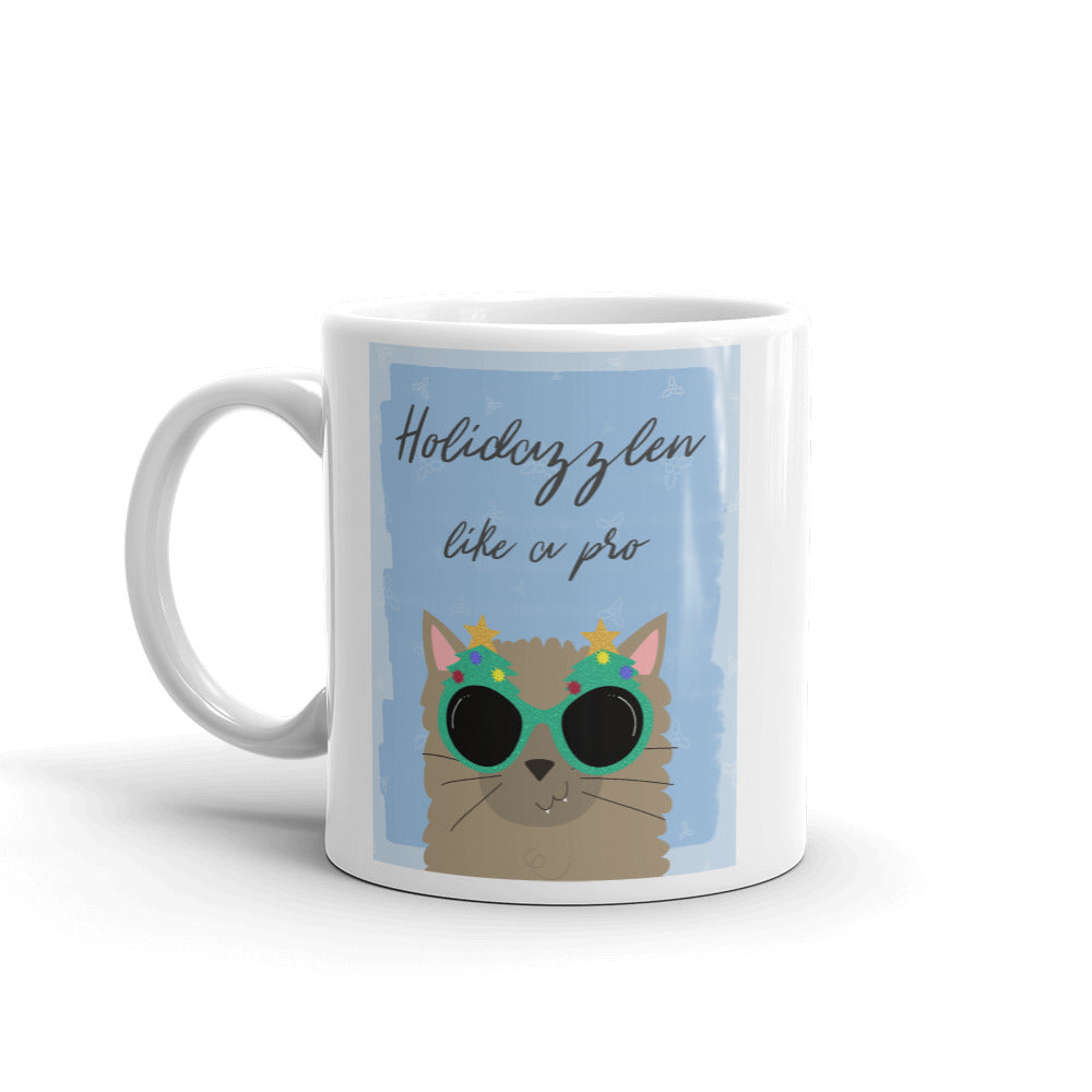 Holidazzlen Like A Pro Cat Mug