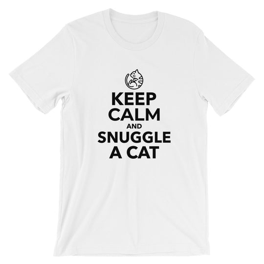 Keep Calm And Snuggle A Cat Short-Sleeve Unisex T-Shirt