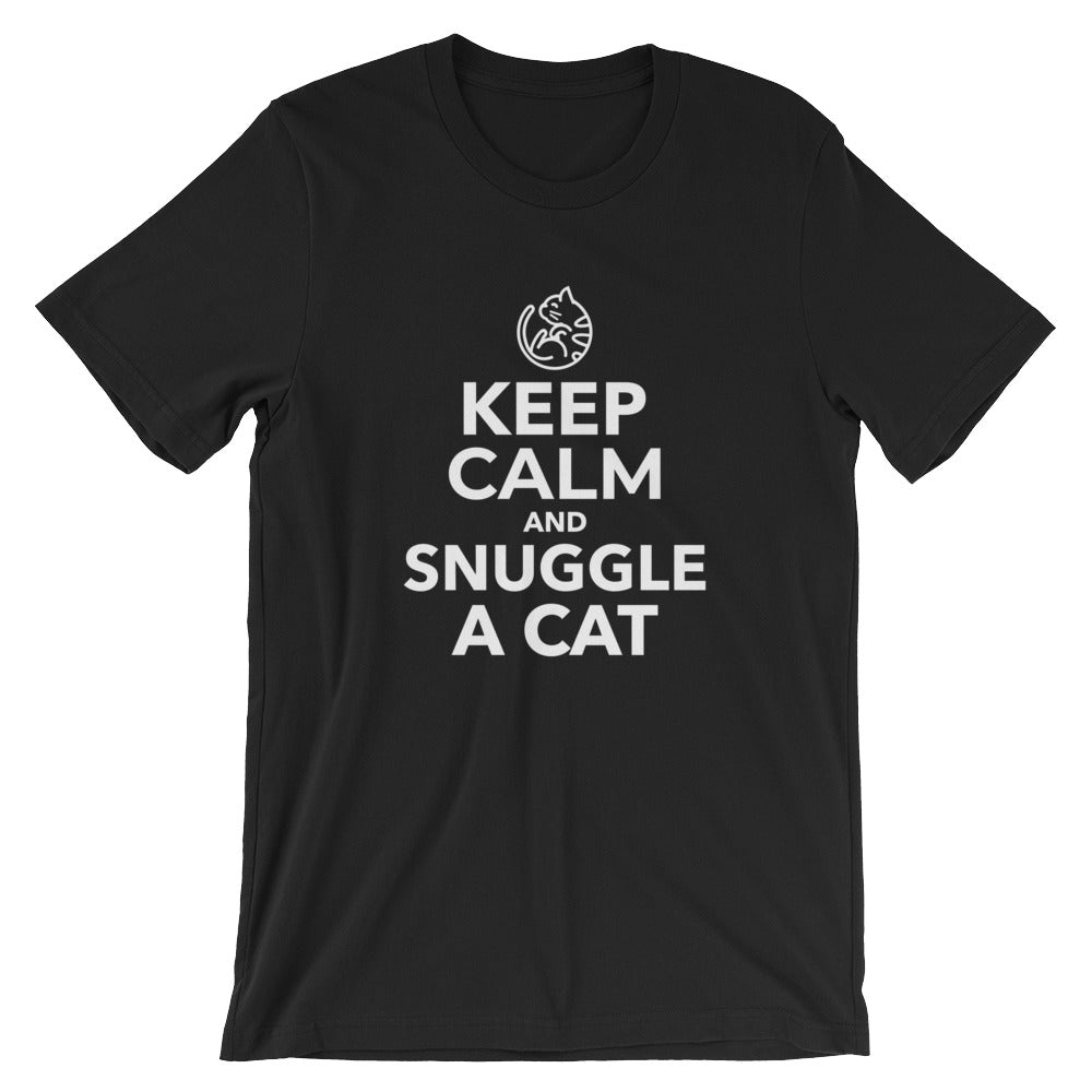 Keep Calm And Snuggle A Cat Short-Sleeve Unisex T-Shirt