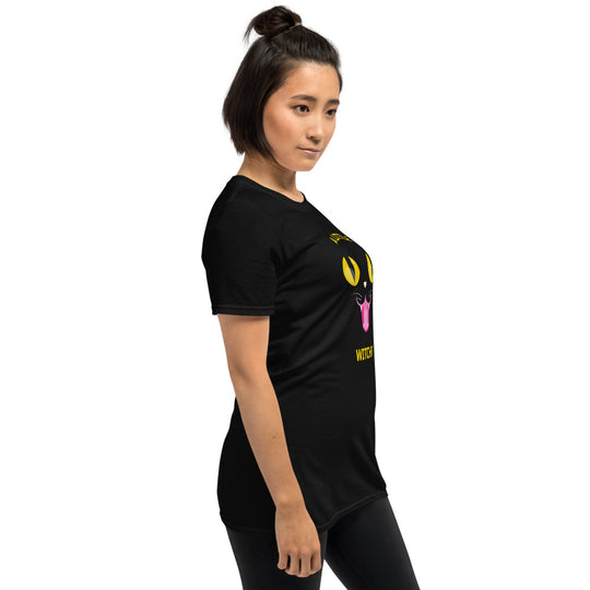 A Little Witchy Black Cat Short-Sleeve Unisex T-Shirt