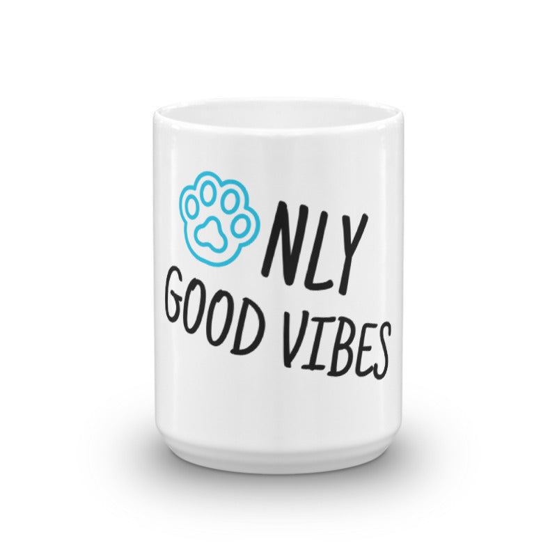 Only Good Vibes Paw Print Mug