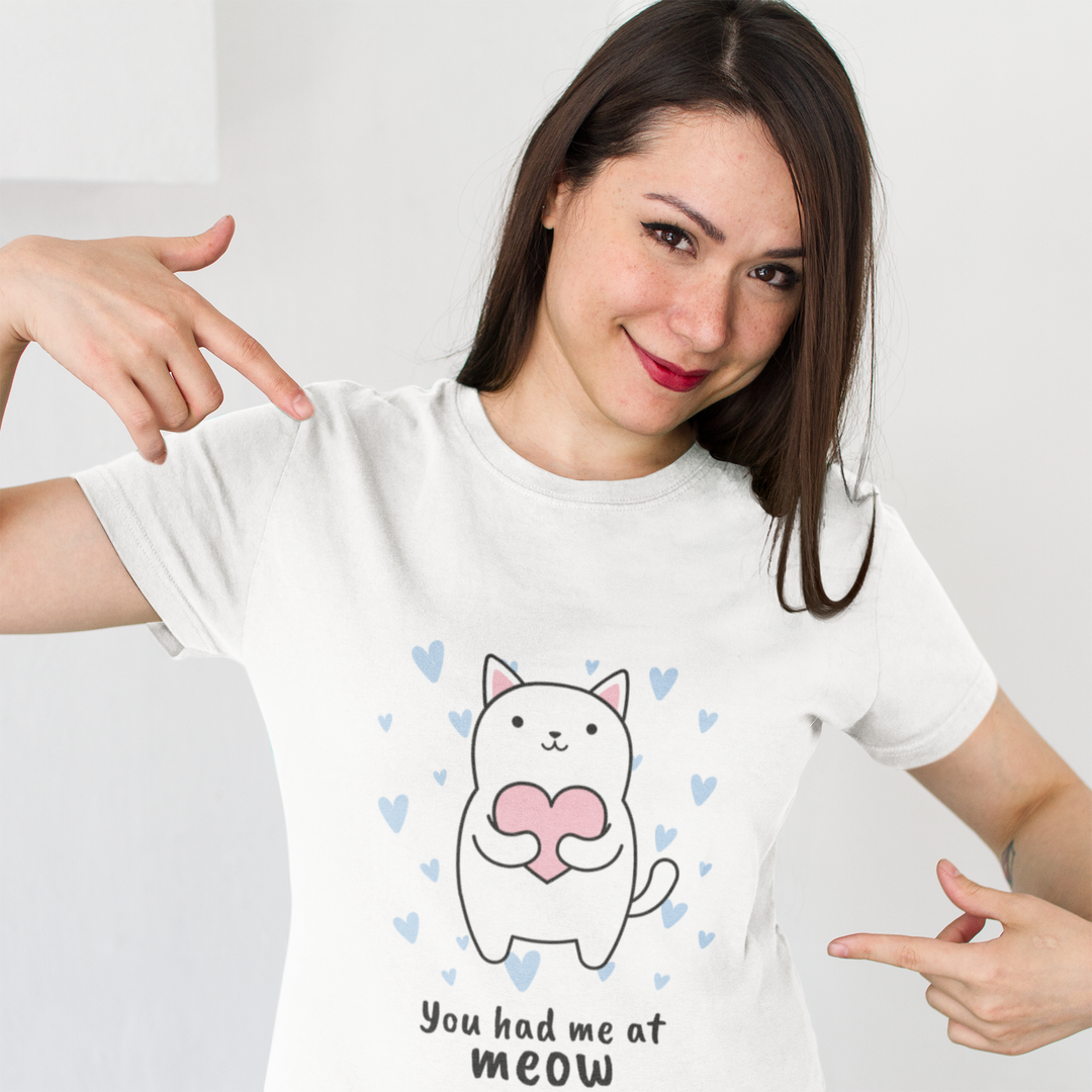 you had me at meow cat shirt