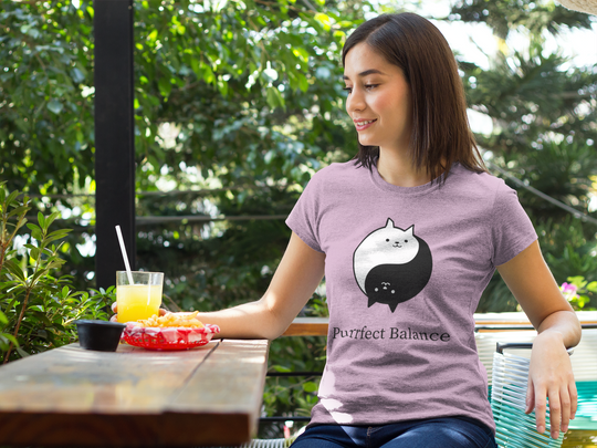 Purrfect Balance Cat T-Shirt