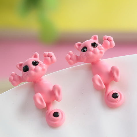 Kitten Up Cute Cat Stud Earrings - Choose Color