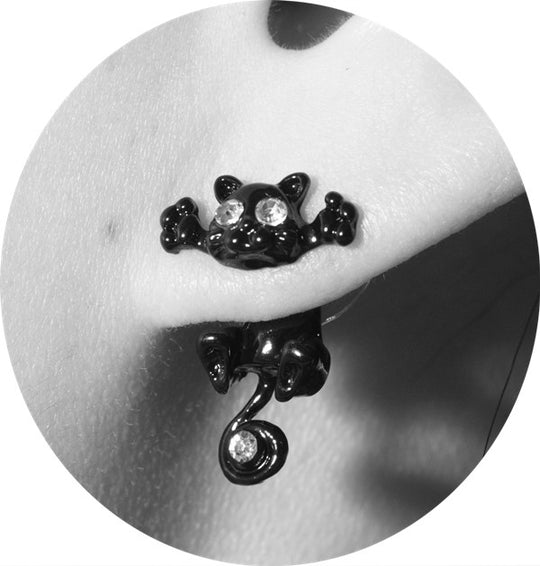 Kitten Up Cute Cat Stud Earrings - Choose Color