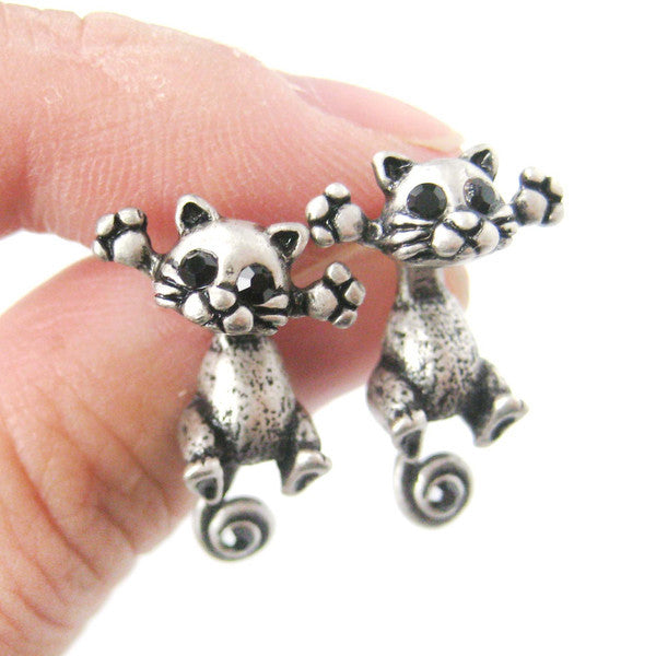 Cute Cat Stud Earrings