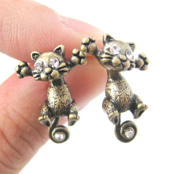 Cute Cat Stud Earrings