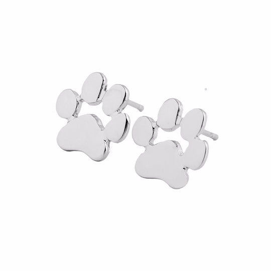 Cute Paw Print Stud Earrings For Cat People