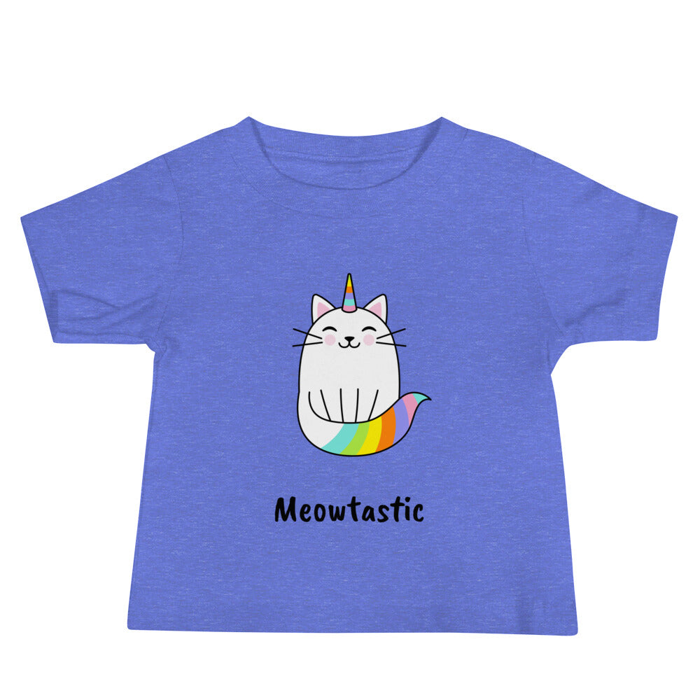 Meowtastic Baby Cat T-Shirt - Rainbow Unicorn Cat T-Shirt