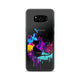 Artsy Cat - Paint Splotch - Heart Tail - Cat Samsung Phone Case