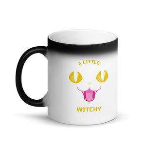 A Little Witchy Cat Matte Black Magic Mug