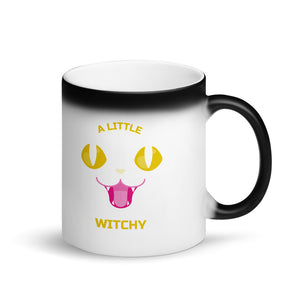A Little Witchy Cat Matte Black Magic Mug