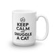Keep Calm and Snuggle a Cat Mug