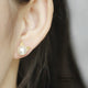 Faux Pearl with Cat Ears Earrings - Faux Pearl Cat Earrings - Cat Ear Earrings