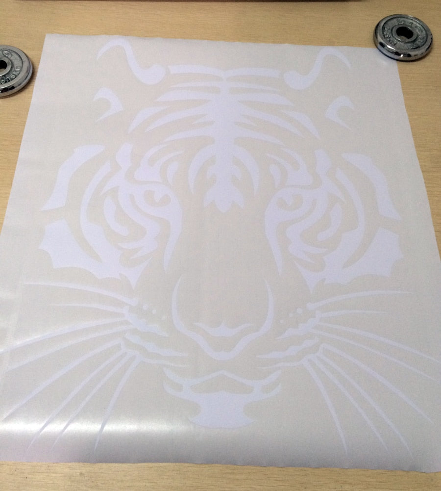 Tiger Head Wall Sticker - Removable Vinyl Wall Sticker