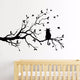 Cat On A Branch Wall Sticker - Cat Vinyl Art Decal - Cat Room Decor